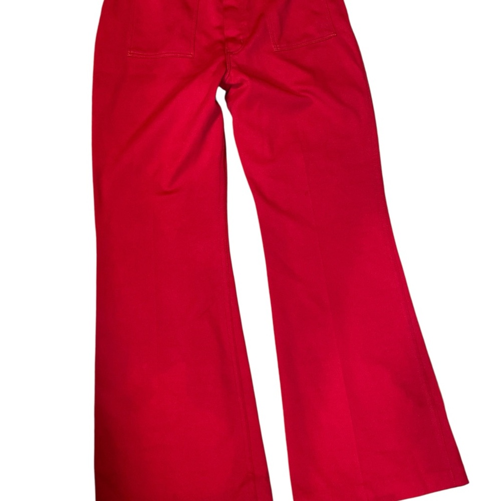 Vintage 60s/70s Wrangler Ladies Red High Waist Wide Leg Slacks - Picture 8 of 8